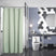 AmazerBath Waffle Shower Curtain, 240 GSM Hotel Style in Sage Green, shown as the main product image for bathroom use.
