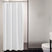 AmazerBath Waffle Shower Curtain, 240 GSM Hotel Style in Shiny White, shown as the main product image for bathroom use.