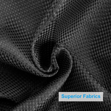 AmazerBath Black 240 GSM waffle shower curtain for bathroom use
