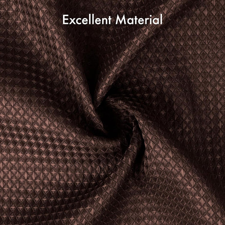 AmazerBath Brown 240 GSM waffle shower curtain for bathroom use