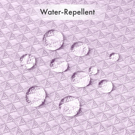 AmazerBath Lavender 240 GSM waffle shower curtain for bathroom use