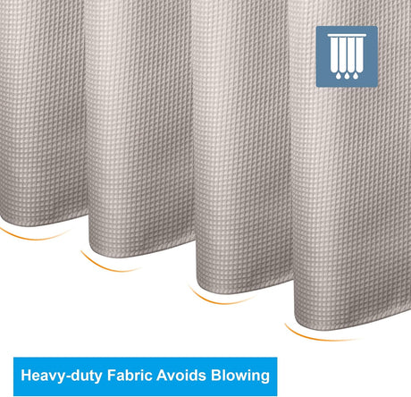 Material thickness detail of the Waffle Shower Curtain.