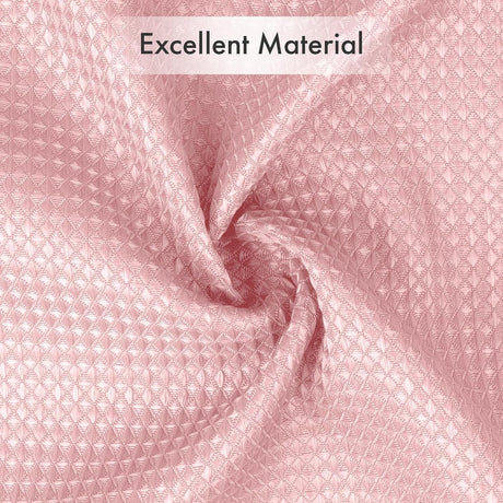 AmazerBath Pink 240 GSM waffle shower curtain for bathroom use