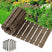 AmazerBath straight wooden garden pathway in Brown, main variant image showing product color, finish, and design details.