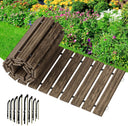 AmazerBath straight wooden garden pathway in Brown, main variant image showing product color, finish, and design details.