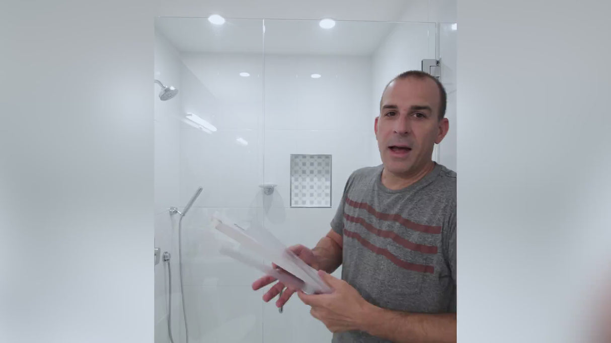 AmazerBath Shower Door Side Seal Strip, 5 Section Segmented