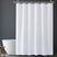 AmazerBath Waterproof Fabric Shower Curtain Liner, 120 GSM & Machine Washable in White, main product image.