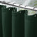 AmazerBath Dark Green waffle shower curtain with a folded top hem, textured fabric, metal grommets, and hooks on a rod.