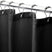 240G Waffle Shower Curtain Black