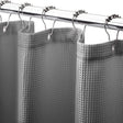 240G Waffle Shower Curtain Grey