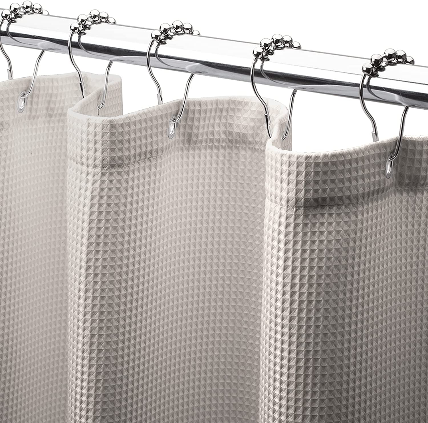 240G Waffle Shower Curtain Khaki