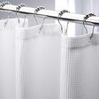 240G Waffle Shower Curtain White