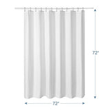 240G Waffle Shower Curtain White