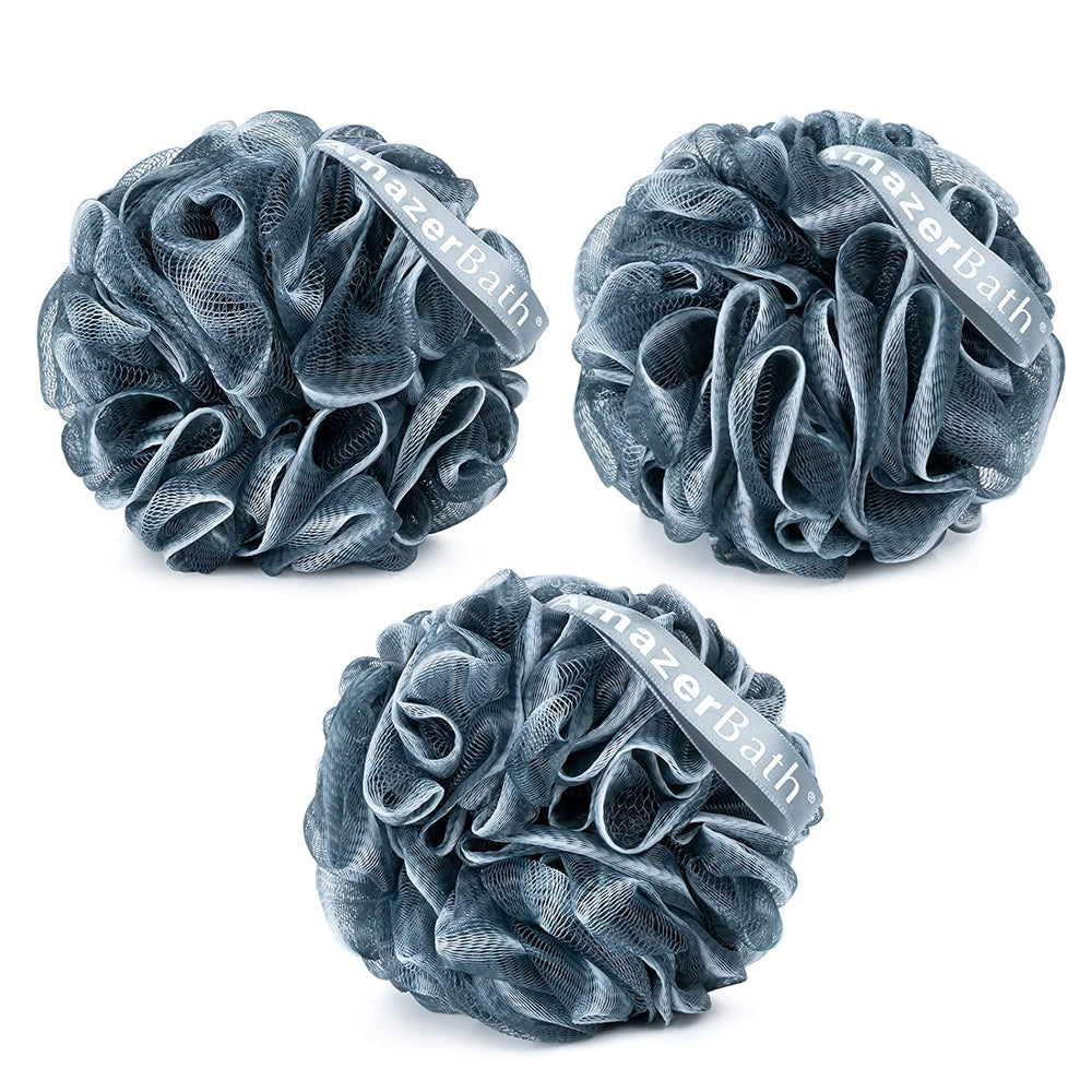 3-Pack Shower Loofah Bath Sponge