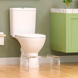 AmazerBath 7 Inches Acrylic Toilet Stool, Bathroom Poop Stool for Adults