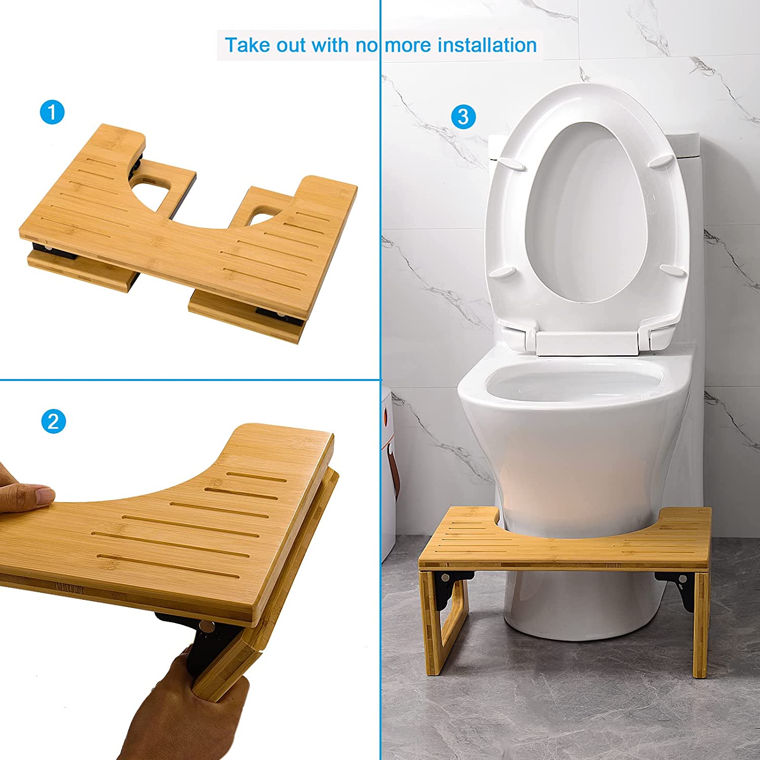 Collapsible bathroom stool discount