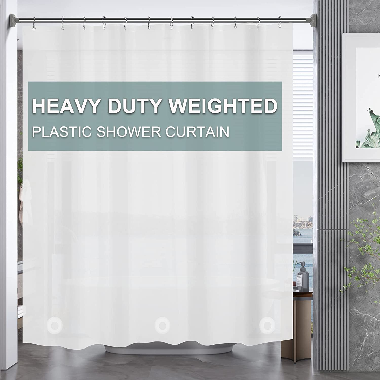 8G Heavy Duty Shower Curtain Liner