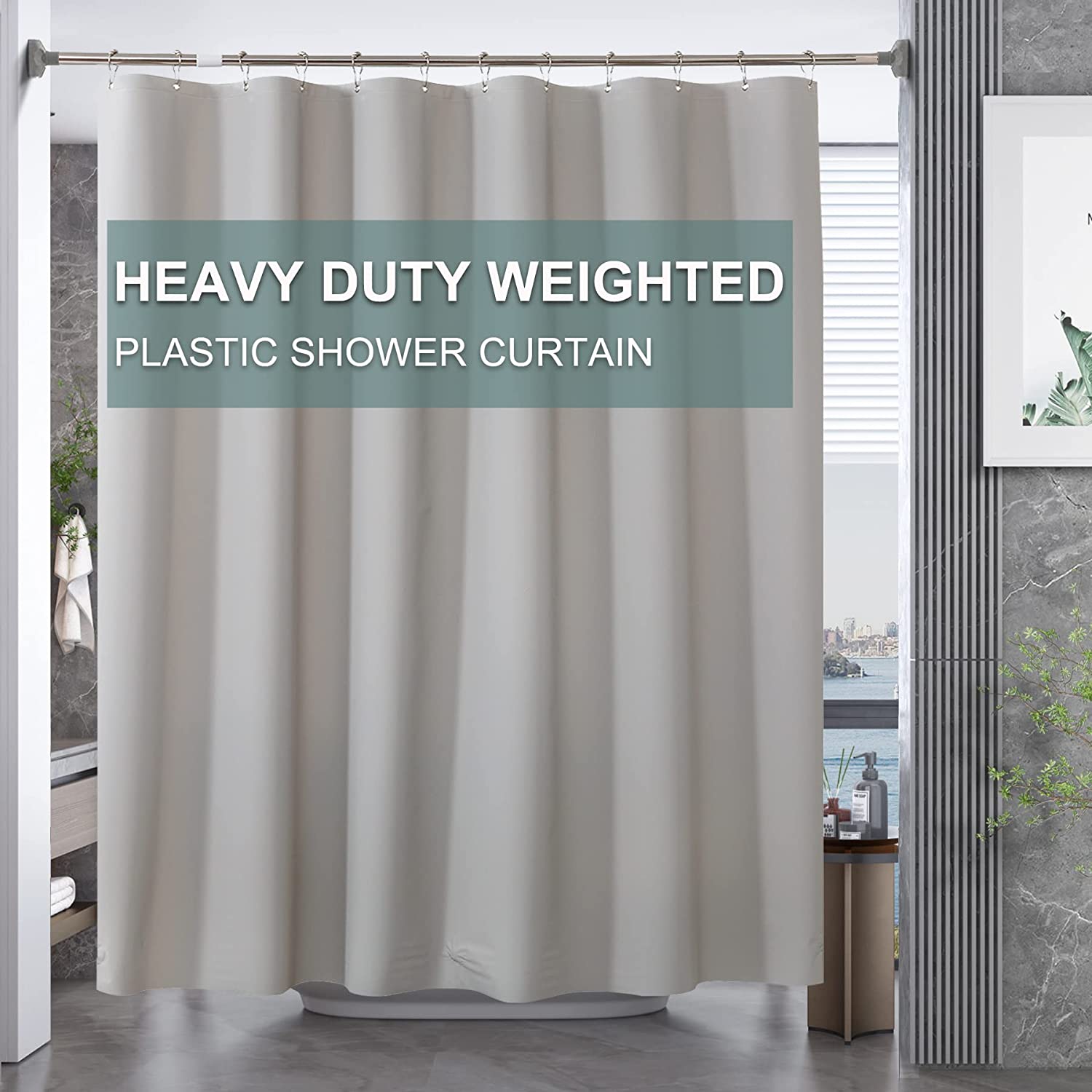 8G Heavy Duty Shower Curtain Liner