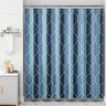 Abstract Design Shower Curtain Blue