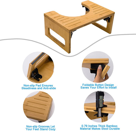 Bamboo Toilet Stool