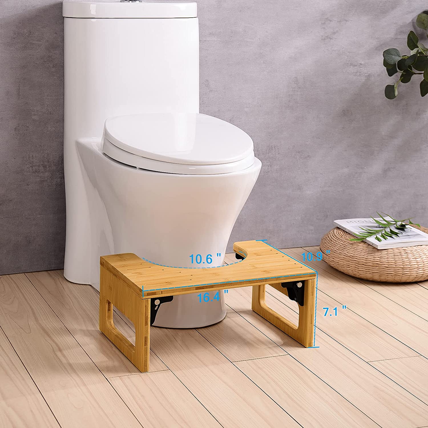 Bamboo Toilet Stool