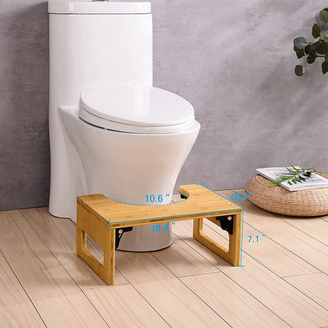 Bamboo Toilet Stool