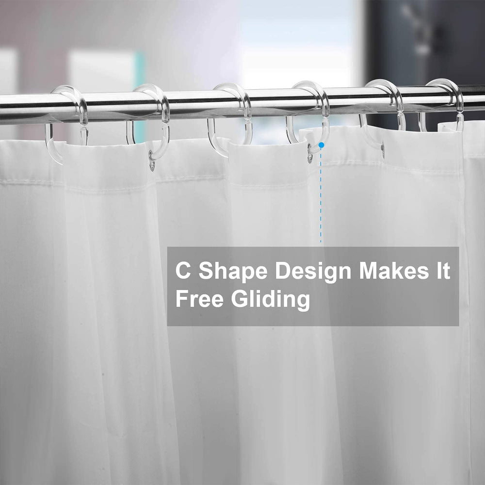 C Shape Plastic Shower Curtain Rings