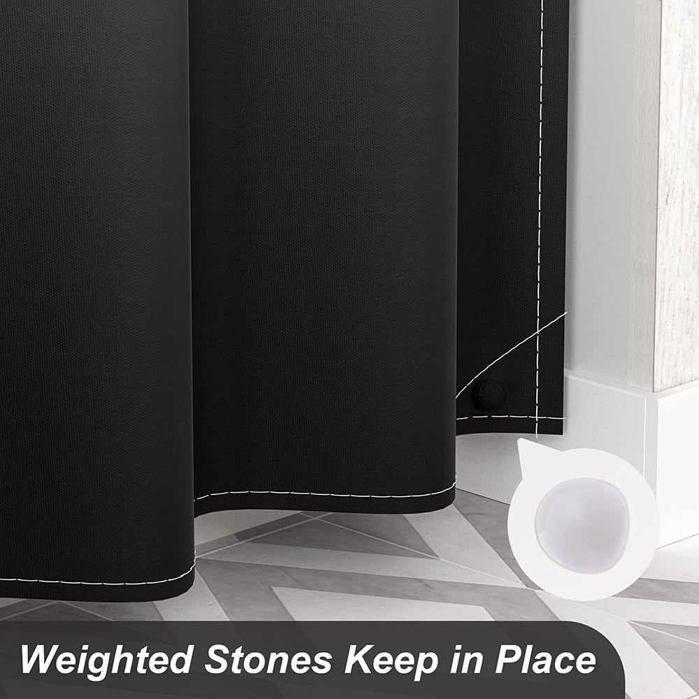 Ombre Design Shower Curtain Black