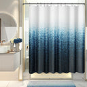 Ombre Design Shower Curtain Dark Sea