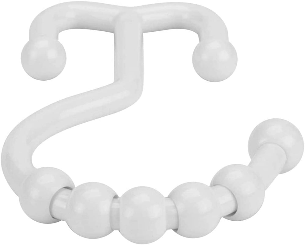 Plastic Double Shower Curtain Hooks