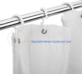 Plastic Double Shower Curtain Hooks