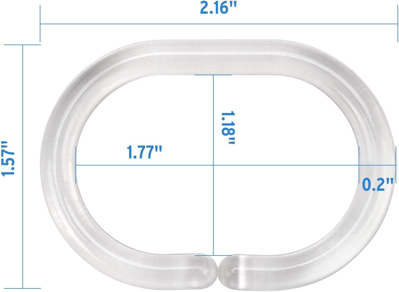 Plastic Shower Curtain Rings